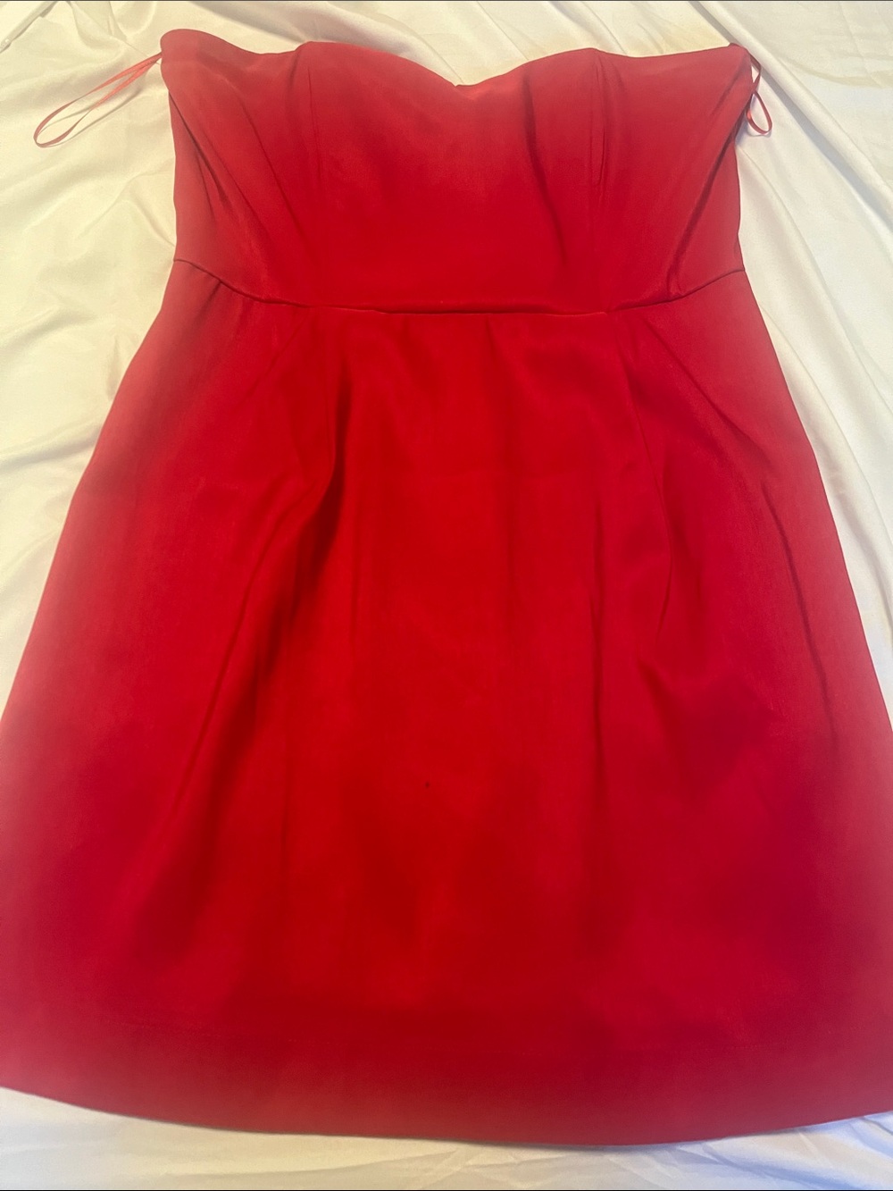 a new day Strapless Red Party Dress